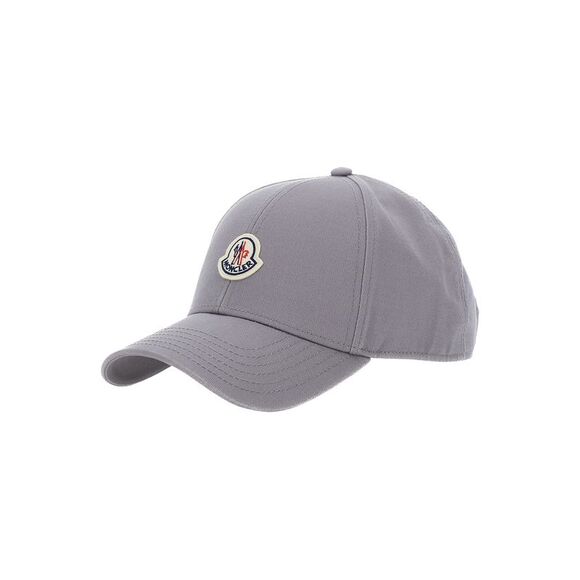 MONCLER Other - Moncler Men Grey Baseball Cap With Logo Patch On The Front In Cotton Man